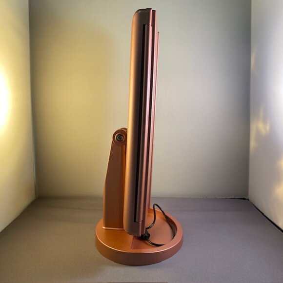 Dresser Mount Tri-Fold Adjustable Lighted Vanity Mirror 21 LED Lights 3x/2x/1x - Picture 8 of 11